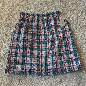 NWT on 34th Women's Tweed Mini Skirt, size M